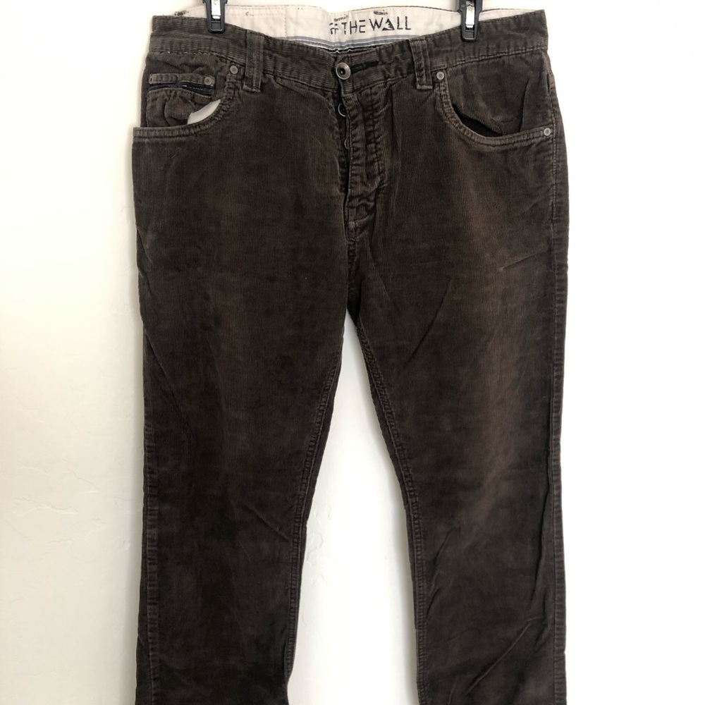 Vintage looking, brown corduroy Vans pants.